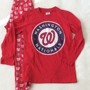 Washington nationals 2pc pajama set